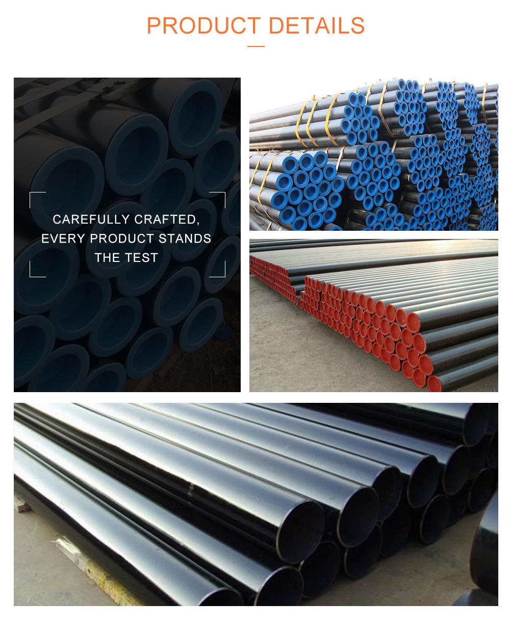 High Quality ERW Seamless Mild Black Round Steel Pipe