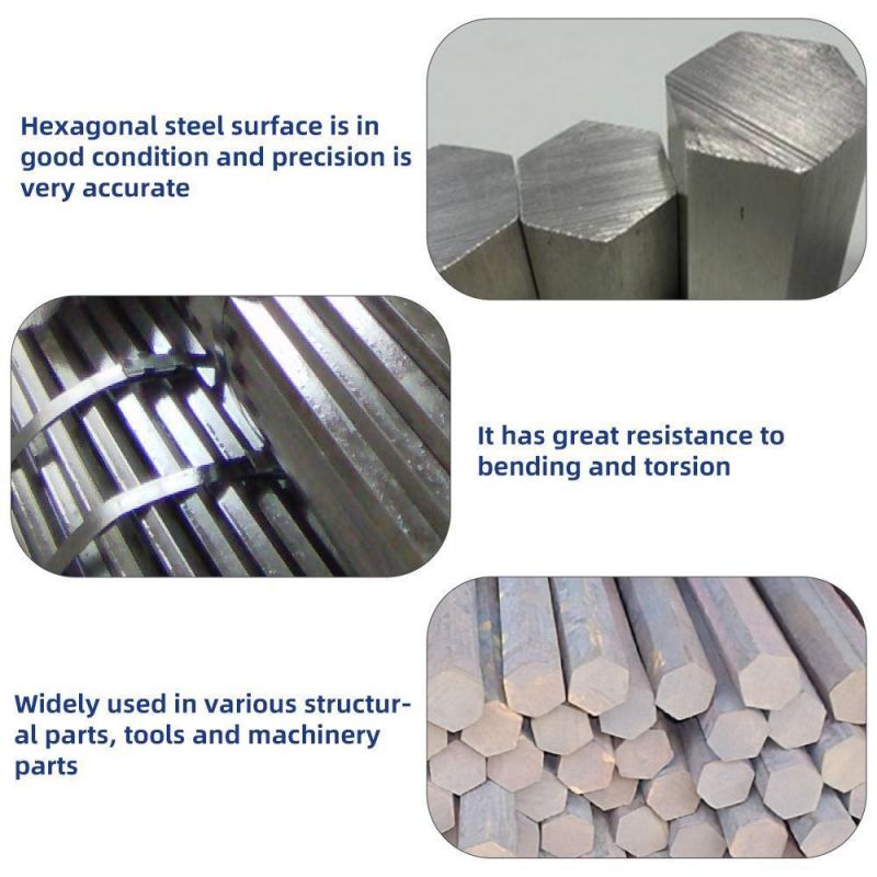 416 Stainless Steel Hexagonal 8mm Polished Hollow Rod 6mm Bar