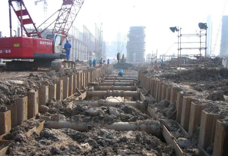 Hot Rolled Steel Sheet Piling Sheet Piles Larssen Sheet Piles for Marine Construction