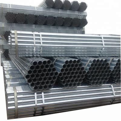 ASTM A53 Schedule 40 BS1387 Greenhouse Ms Pre Zinc Coated Round Steel Tube Pipe for Construction