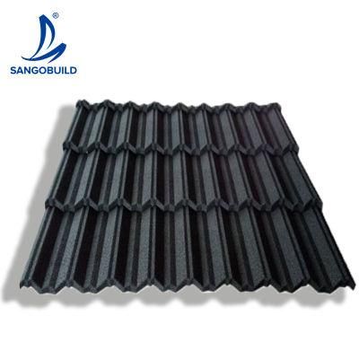Heat Proof Tropical Light Weight Metal Roofing Sheet Corrugated Stone Coated Classic Roofing Sheet Sfor House Villa