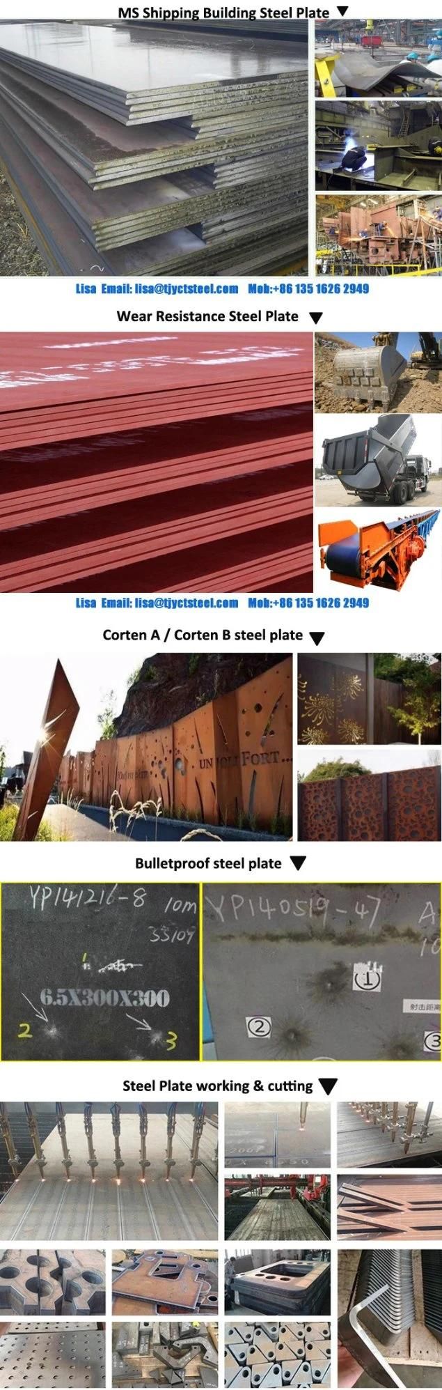 Mn13 High Manganese Hadfield Wear Resistant Steel Sheet
