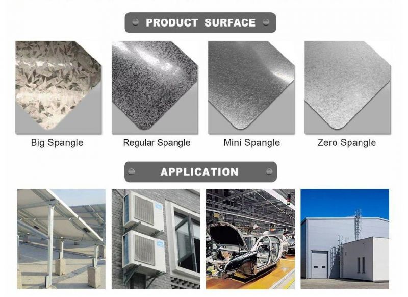 Gi Sheets SGCC G90 Hot Dipped Dx51d ASTM A653 Zero Spangle Building Roofing Material Zinc Coated Galvanised Steel Plate S350gd G550 Z275 Galvanized Steel Sheet