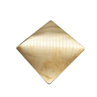 Taiyuda2 Group 500 to 800mm Gold Diamond Color Coating 2b Ba Vibration Decoration 4X8 Inox Austenitic Stainless Steel Sheet