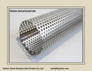 Ss201 38*1.2 mm Exhaust Stainless Steel Perforated Tubing