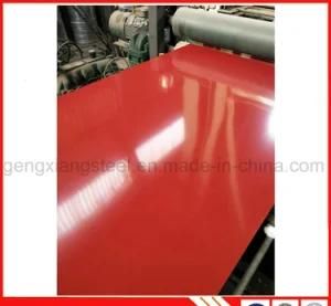 Steel Structure Red Color Coated Steel Sheets for Decoration