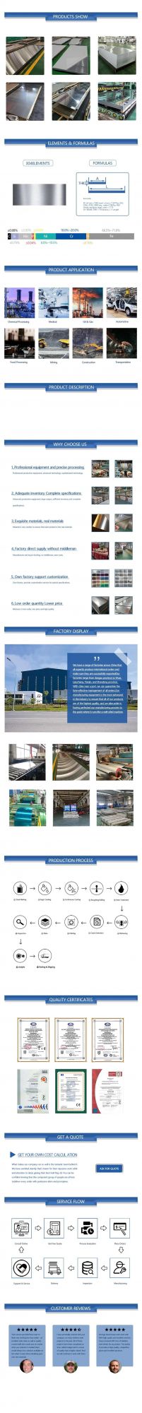AISI 304 316 304L 316L 430 Brushed No. 1 2b Ba No4 No6 8K Hl Hairline Satin Finished 201 J1 J4 Deep Drawing Quality Cold Rolled Stainless Steel Plate