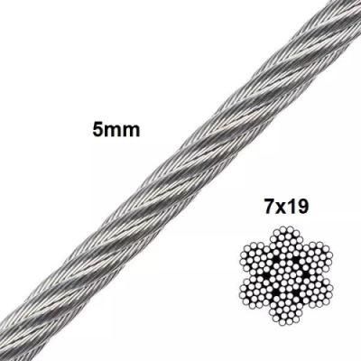 Good Quality Factory Directly AISI 316 Marine Grade Stainless Steel Wire Rope Cable