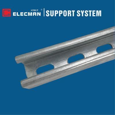 Steel Riel Channel Strut Channel C Channel Pre-Galvanized / Hot-Dipped Galvanized / Powder Coating