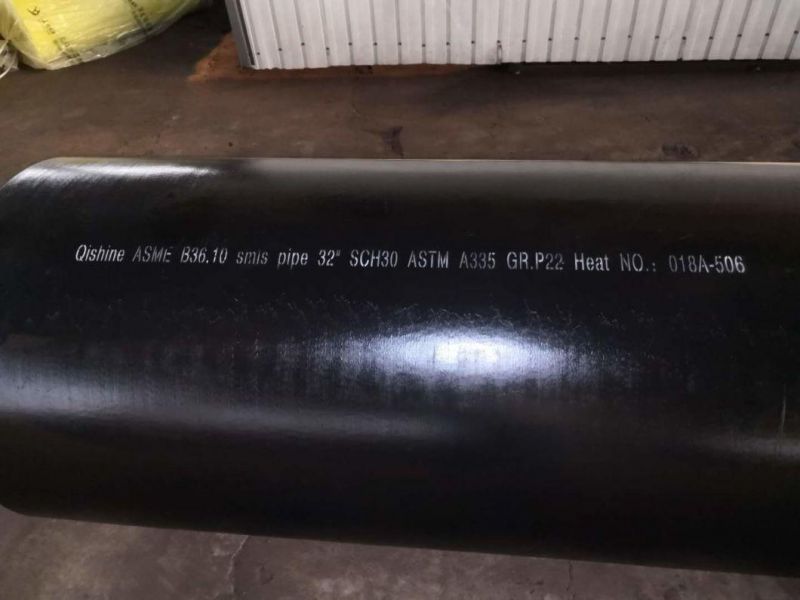 12 Sch30 ASME B36.10 Alloy Steel A335 Gr. P22 Seamless Pipe