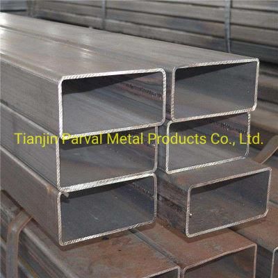 Hot Rolled/Cold Rolled Ss400 Hollow Black Iron ERW Extruded Tube Welded Square Steel Pipe Rectangular Tube Use for Solar Powered Bracket