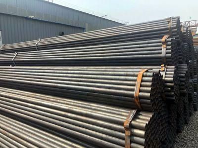 Construction Material ASTM/ERW Black/Welded Round Steel Pipe in Tianjin