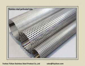 SS304 54*1.0 mm Exhaust Muffler Repair Stainless Steel Perforated Pipe