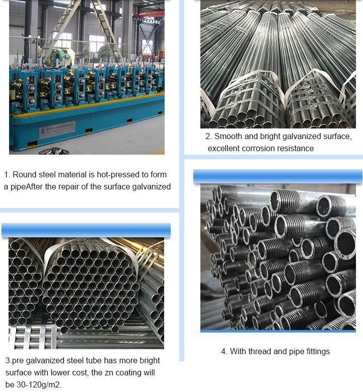 Full Size and Support Custom Manufacture Q235 Q345 A53 Pipe Scaffolding Galvanized Steel Pipe
