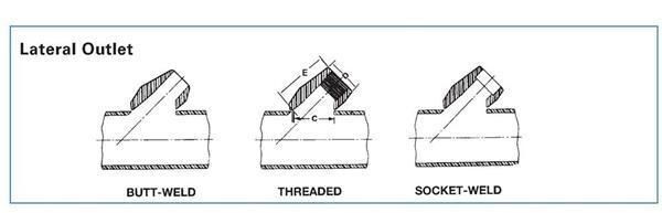 Pipe Fittings, Lateral, Large Size Low Temperature Carbon Steel Lateral