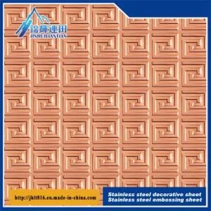Stereo Stainless Steel Embossing Board Anti - Mosaic Steel Sheet 540