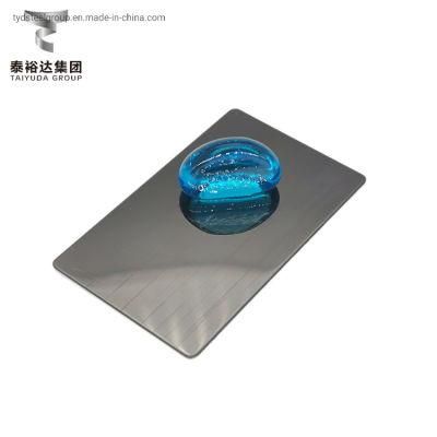 Taiyuda2 Group 500mm to 800mm Black Diamond Color Coating 2b/Ba Vibration Decoration 4X8 Inox Austenitic Stainless Steel Sheets