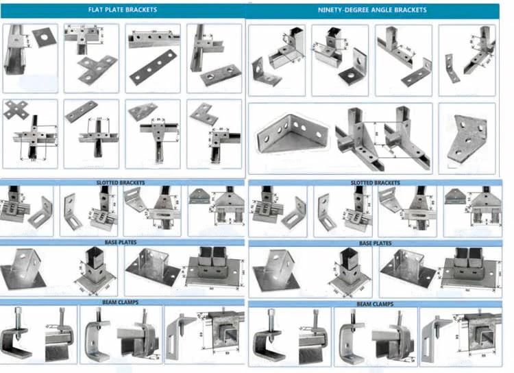Stainless Steel SS304 SS316 Gi Plain Strut Channel Price List