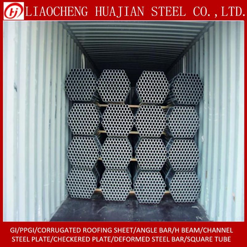Manufacturer Weld Steel Pipe with Black Color