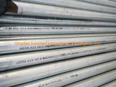 3&prime;&prime;xsch40 ASTM A53 Gr. B Hot DIP Galvanized Seamless/Welded Steel Pipe HDG Pipe