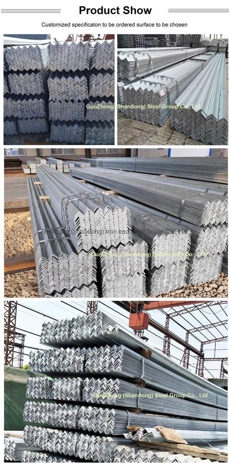 Top Selling Gi Steel Angle Guozhong Cold Bending Galvanized Carbon Alloy Steel Angle in Stock