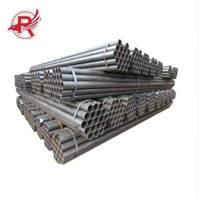 Steel ERW Carbon ASTM A53 Black Iron Pipe ASTM A252 Welded Steel Pipe for Building Material