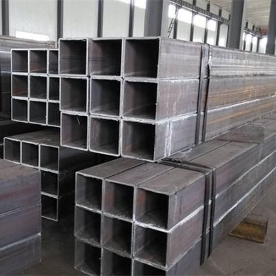 Q355b High Strength Alloy Steel Construction Black Iron Pipe Hollow Section Mild Steel Tube Ms Square Tube