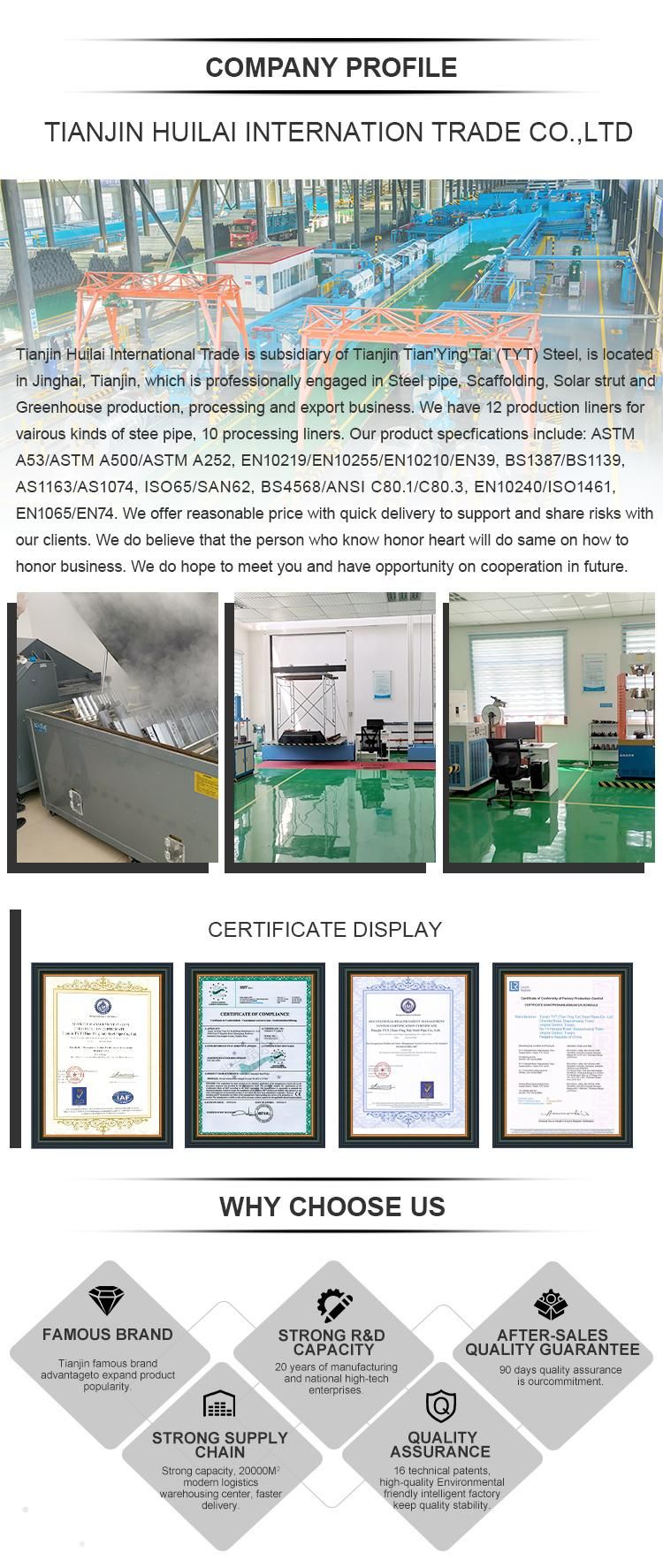 Threading Round Tyt Bundle Hydraulic Cylinder Honed Tube Fence Pipe