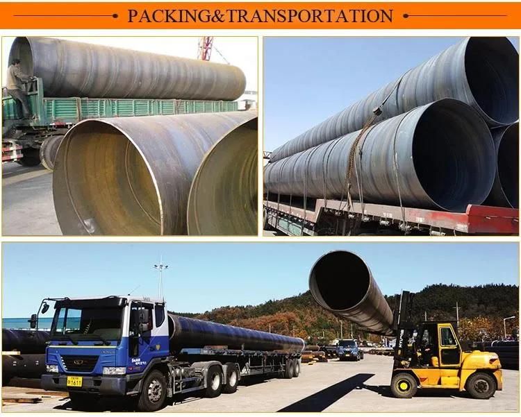 Spiral Welded Carbon Steel Pipe API 5L Natural Gas Uses Spiral Welded SSAW Carbon Steel Pipe for Construction