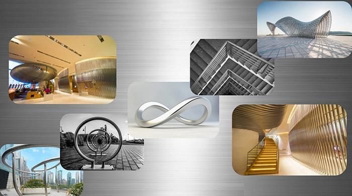 Bright 316L Stainless Steel Square Tube with Groove