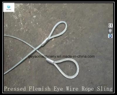 Pressed Flemish Eye Galvanized Wire Rope Lifting Sling
