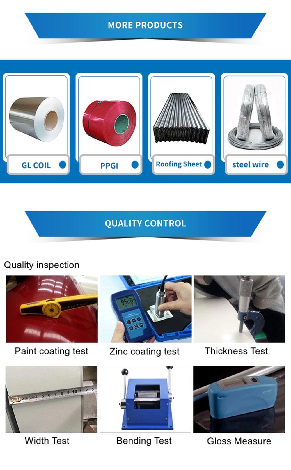 Steel Roof Insulation Sheet 2cm Price Per Sqm Prepainted Galvanized Steel Coils PPGI or PPGL Color Coated Ga for Roofing Sheet