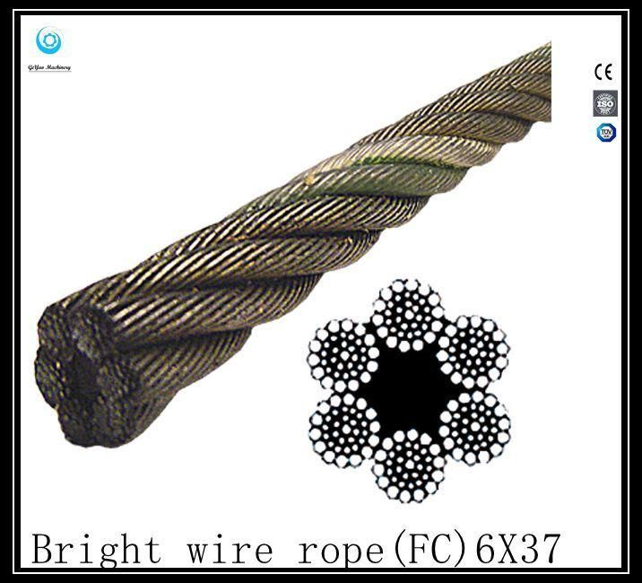 6X37 FC Bright Steel Wire Rope Eips