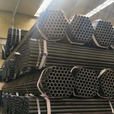 ERW Black Round Steel Tube Welded Steel Pipe Q235 A53 Ss400