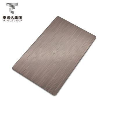 High Quality Manufacturer JIS AISI ASTM DIN 0.5mm Wood Acero Inoxidable Stainless Steel Sheet for Cabinet