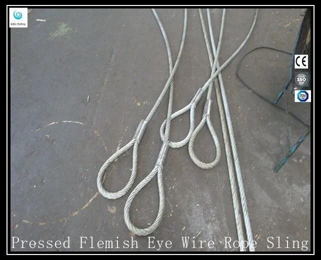 Pressed Flemish Eye Galvanized Wire Rope Lifting Sling