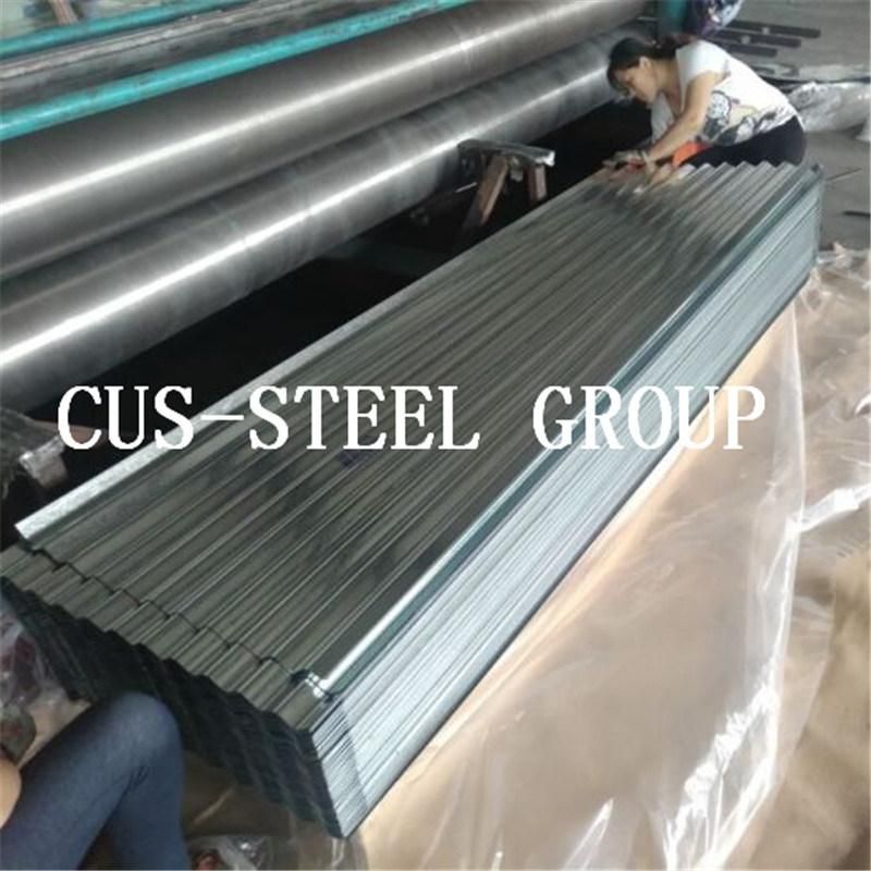 28 Gauge Bwg34 Iron Roofing Plate Regular Spangle Corrugated Galvanized Steel Sheet