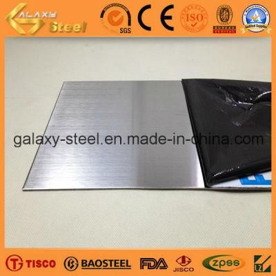 321 Hairline Finish+PVC Stainless Steel Sheet