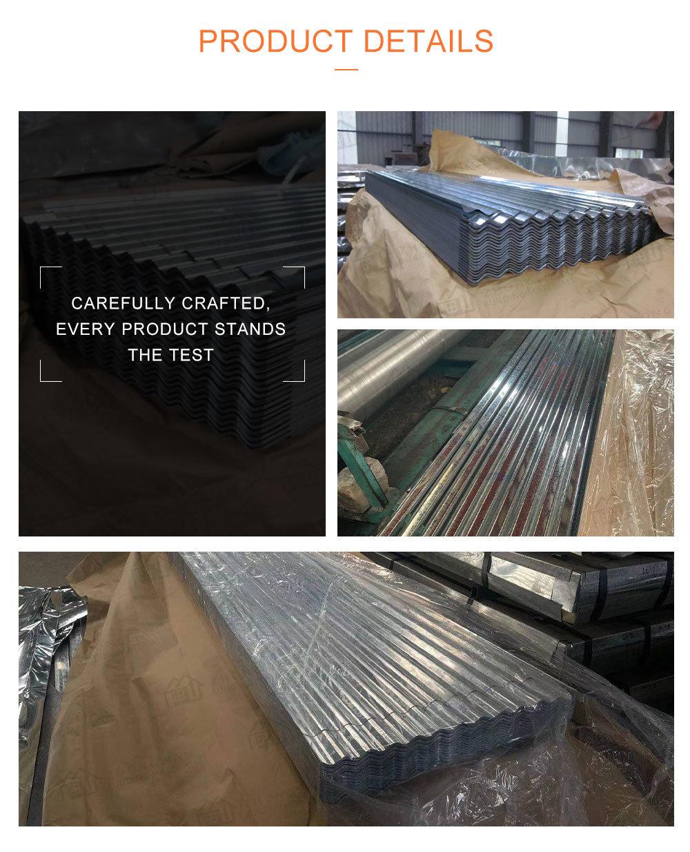 Building Material G550 Steel Plate Color Coated Corrugated Galvanized Roofing Sheet