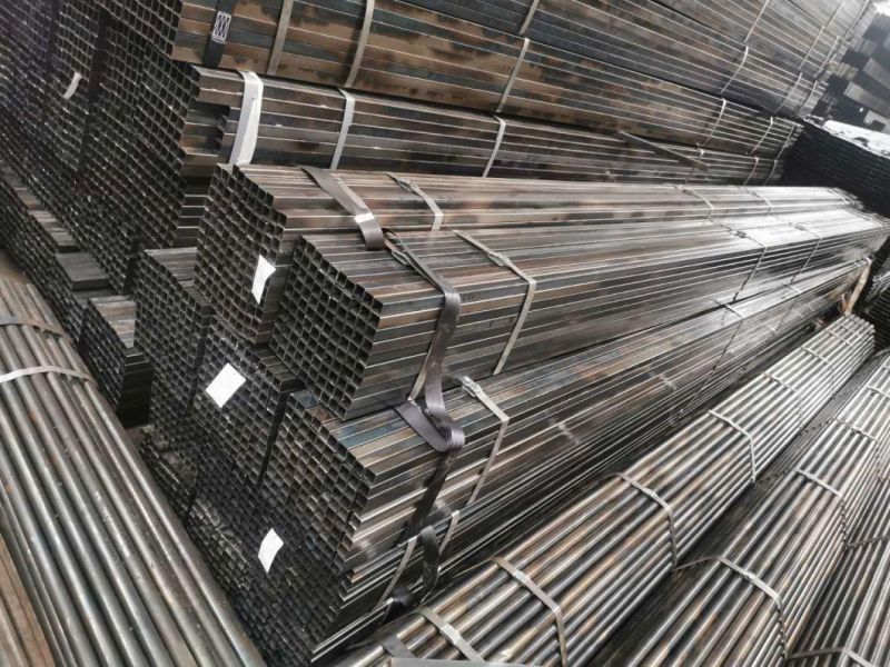 Black Annealed Steel Welded Pipe Square Tube Thickness 0.5mm 0.6mm 0.7mm 0.8mm 0.9mm