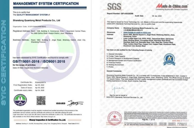 CE SGS Certification 316 316L 202 Stainless Steel Coil