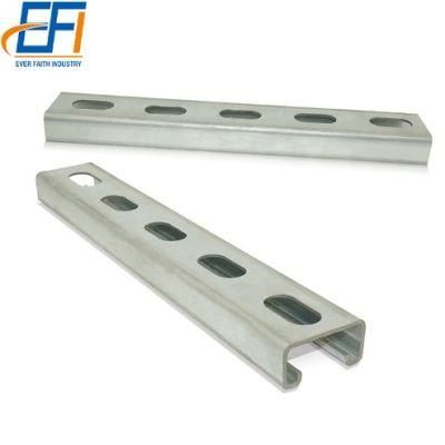 Building Materials Slotted Unistrut C Section Stainless Steel Channel