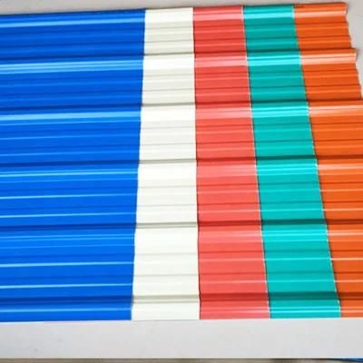 China Factory Building Material Corrugated Color Coated Steel Roofing Sheet Galvanized Corrugated Steel Plate Color Coated Roofing Sheet