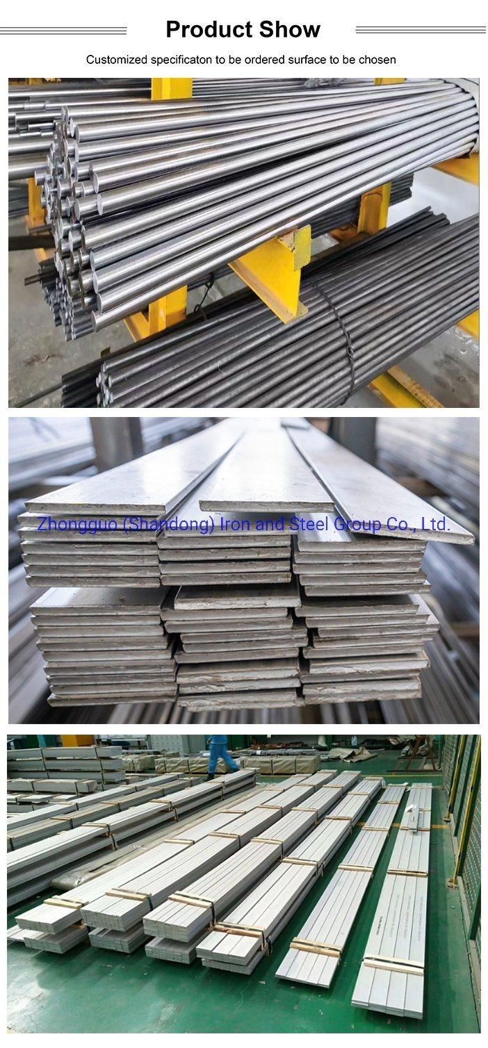 Customized Steel Bar 403/405/410/420/430/431 2b/2D/Sb/Ab Stainless Steel Round/Square/Flat Bar