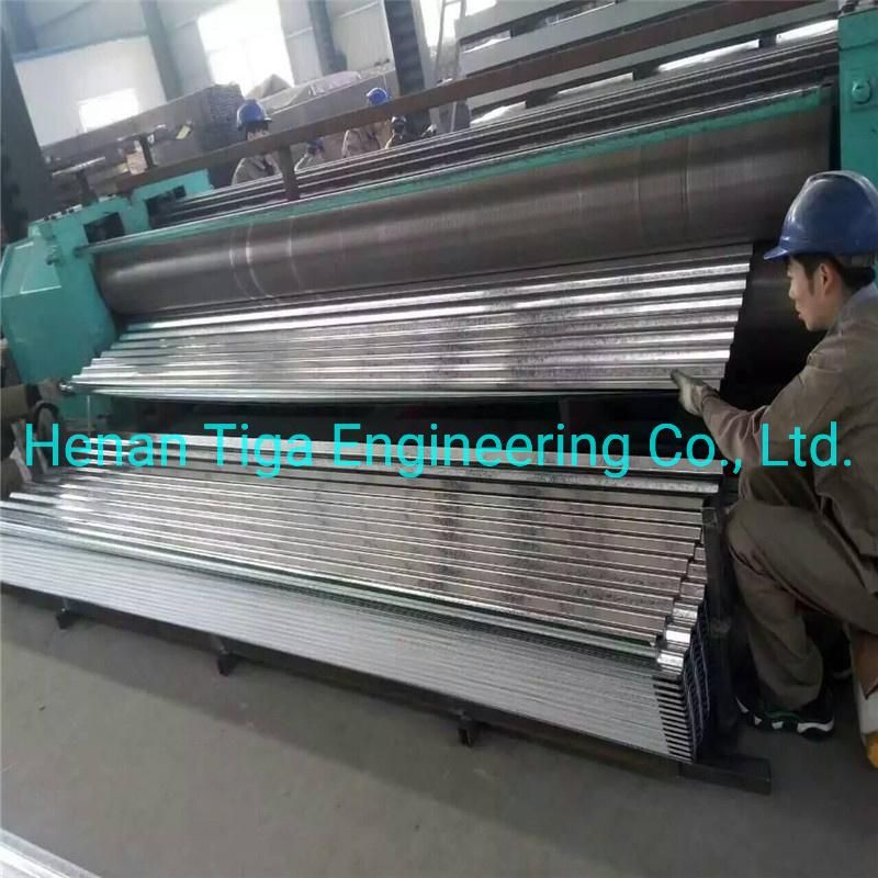 0.12-0.6mm Zinc Coated Zero Regular Spangle Hot Dipped Corrugated Galvanized Roofing Sheet