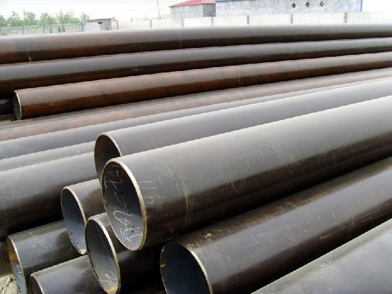 Hot Rolled Large Diameter Steel Pipe Welded Spiral Straight Seam Tubes Customized Steel Tube