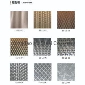 304 PVD Coating Colored Etched Stainless Steel Plate for Decoration