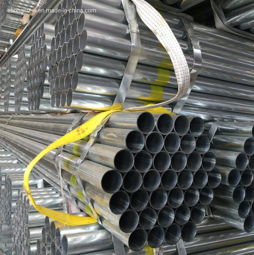 Hot DIP Galvanized Steel Round Pipe Structural Gi Scaffolding Steel Pipe with Couplers
