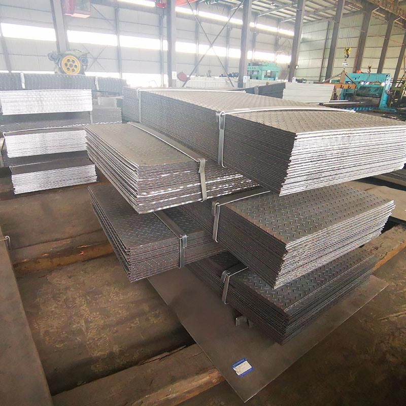 Factory Staircas GB DIN Mild Checkered Floor Steel Plate Diamond Pattern Steel Plate