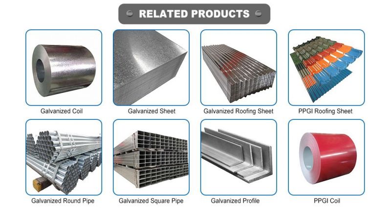 ASTM 4X8FT 5X10FT Hot Dipped Zinc Coated Gi Coil/Dx51d Dx52D Dx53D SGCC Z275 Galvanized Steel/Carbon/Aluminum/Tin/PPGI Plate Sheet with Spangle